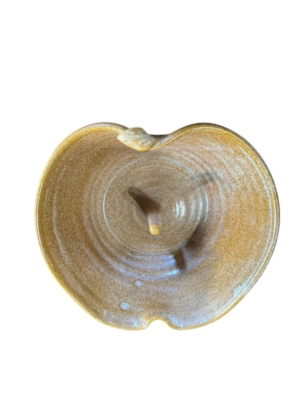 Handmade Apple Baker Baking Dish Studio Art Pottery Signed‎ Pebbles Pottery NC